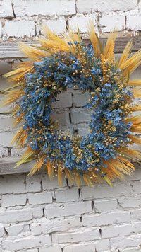 Весняний вінок на двері 0010 фото